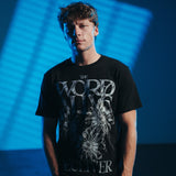 Chrome Flowers Black Tee